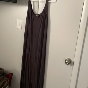Gray maxi dress